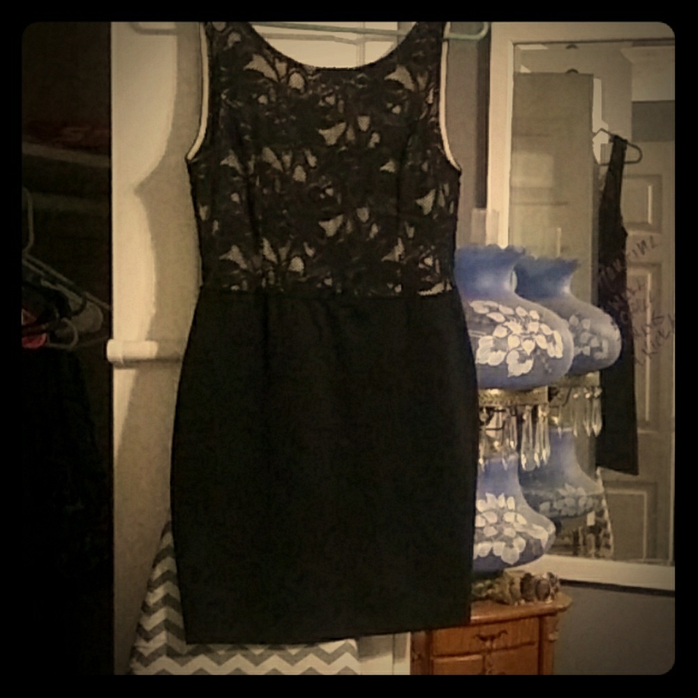 Black Dress with lace detail